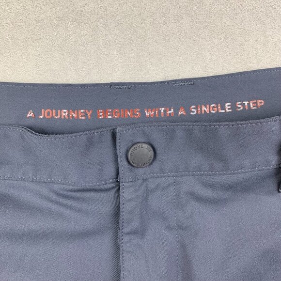 Rhone Mens Commuter Pant Slim 34x32 Iron Gray Chino Tapered Stretch Performance - Picture 6 of 14